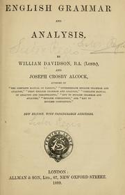 Cover of: English grammar and analysis
