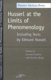 Cover of: Husserl at the Limits of Phenomenology (SPEP)