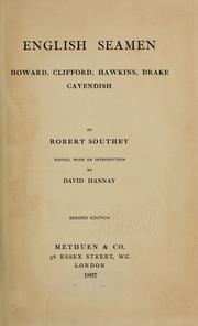 Cover of: English seamen by Robert Southey