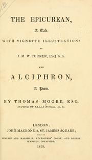 Cover of: The Epicurean by Thomas Moore