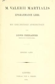 Cover of: Epigrammaton libri. by Marcus Valerius Martialis