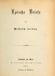 Cover of: Epische Briefe.