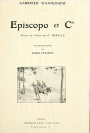 Cover of: Episcopo et Cie. by Gabriele D'Annunzio