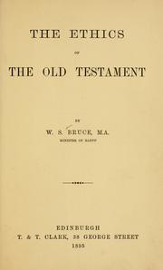 Cover of: ethics of the Old Testament