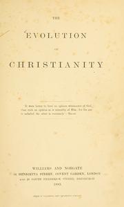 Cover of: The evolution of Christianity by Charles Gill