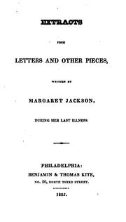 Cover of: Extracts from letters: and other pieces