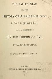 Cover of: fallen star: or, The history of a false religion