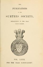 Cover of: The family memoirs of the Rev. William Stukeley, M.D. by William Stukeley