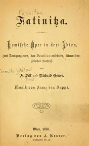 Cover of: Fatinitza: komische Oper in drei Akten