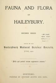 Cover of: Fauna and flora of Haileybury.