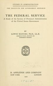 Cover of: The federal service.