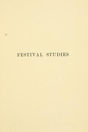 Cover of: Festival studies: being thoughts on the Jewish year