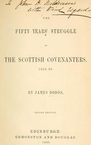 Cover of: The fifty years' struggle of the Scottish Covenanters, 1638-88