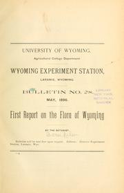 Cover of: First report on the flora of Wyoming