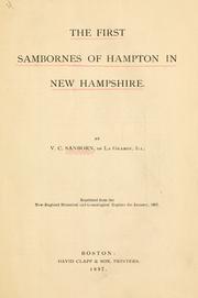Cover of: first Sambornes of Hampton in New Hampshire