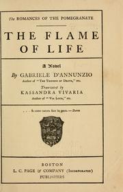 Cover of: The flame of life. by Gabriele D'Annunzio