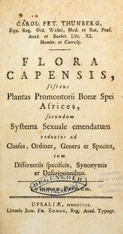 Cover of: Flora Capensis by Carl Peter Thunberg
