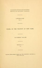 Cover of: Flora of the vicinity of New York. by Taylor, Norman, Taylor, Norman