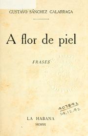 Cover of: A flor de piel: frases.