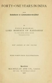 Cover of: Forty-one years in India by Frederick Sleigh Roberts Earl Roberts