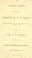 Cover of: A funeral sermon, on the death of Joseph R.T. Gordon, who was killed in the battle of Buffalo Mountain, December 13, 1861.