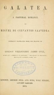 Cover of: Galatea by Miguel de Cervantes Saavedra
