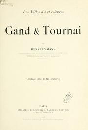 Cover of: Gand & Tournai