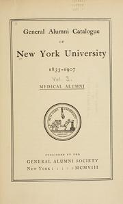 Cover of: General alumni catalogue.