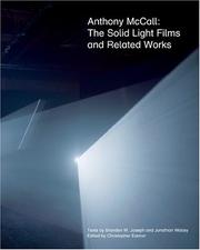 Cover of: Anthony McCall by Branden Wayne Joseph