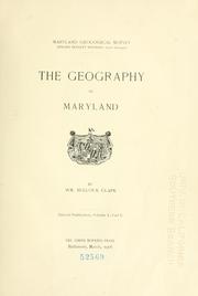 Cover of: The geography of Maryland.