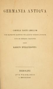 Cover of: Germania antiqua by P. Cornelius Tacitus