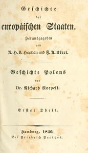 Cover of: Geschichte Polens.