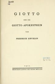 Cover of: Giotto und die Giotto-Apokryphen.