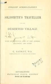 Cover of: Goldsmith's Traveller, and The deserted village.: With introd., life of the author, argument, and notes