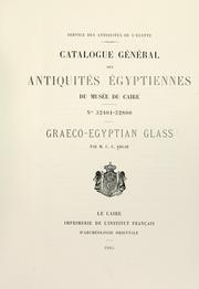 Cover of: Graeco-Egyptian glass | C. C. Edgar