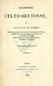 Cover of: Grammaire celto-bretonne