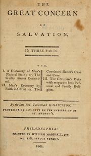 Cover of: The great concern of salvation.: In three parts.