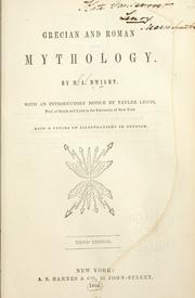 Cover of: Grecian and Roman mythology by M. A. Dwight
