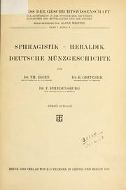 Cover of: Grundriss der Geschichtswissenschaft zur Einführung in das Studium der Deutschen Geschichte des Mittelalters und der Neuzeit. by Meister, Aloys