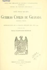Cover of: Guerras civiles de Granada ... Publicada por Paula Blanchard-Demouge.