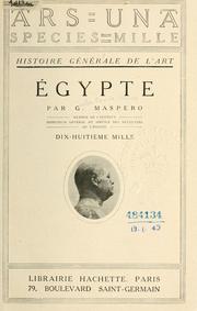 Cover of: Égypte