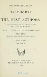 Front cover of Half-hours with the best authors by Unknown