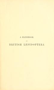 Cover of: A handbook of British Lepidoptera