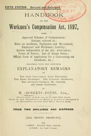 Cover of: Handbook on the Workmen's Compensation Act, 1897.