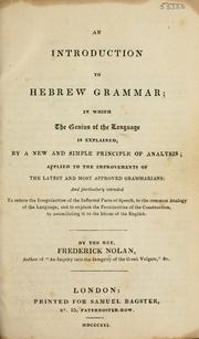 Cover of: Hebrew lexicon and grammar