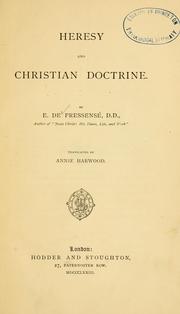 Cover of: Heresy and Christian doctrine