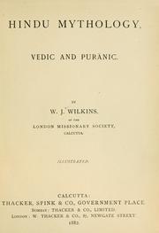 Cover of: Hindu mythology, Vedic and Purânic. by W. J. Wilkins