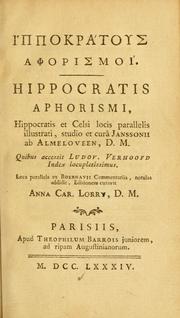 Aphorisms by Hippocrates