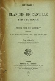 Histoire de Blanche de Castille by Elie Berger