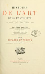 Cover of: Histoire de l'art dans l'antiquité by Georges Perrot